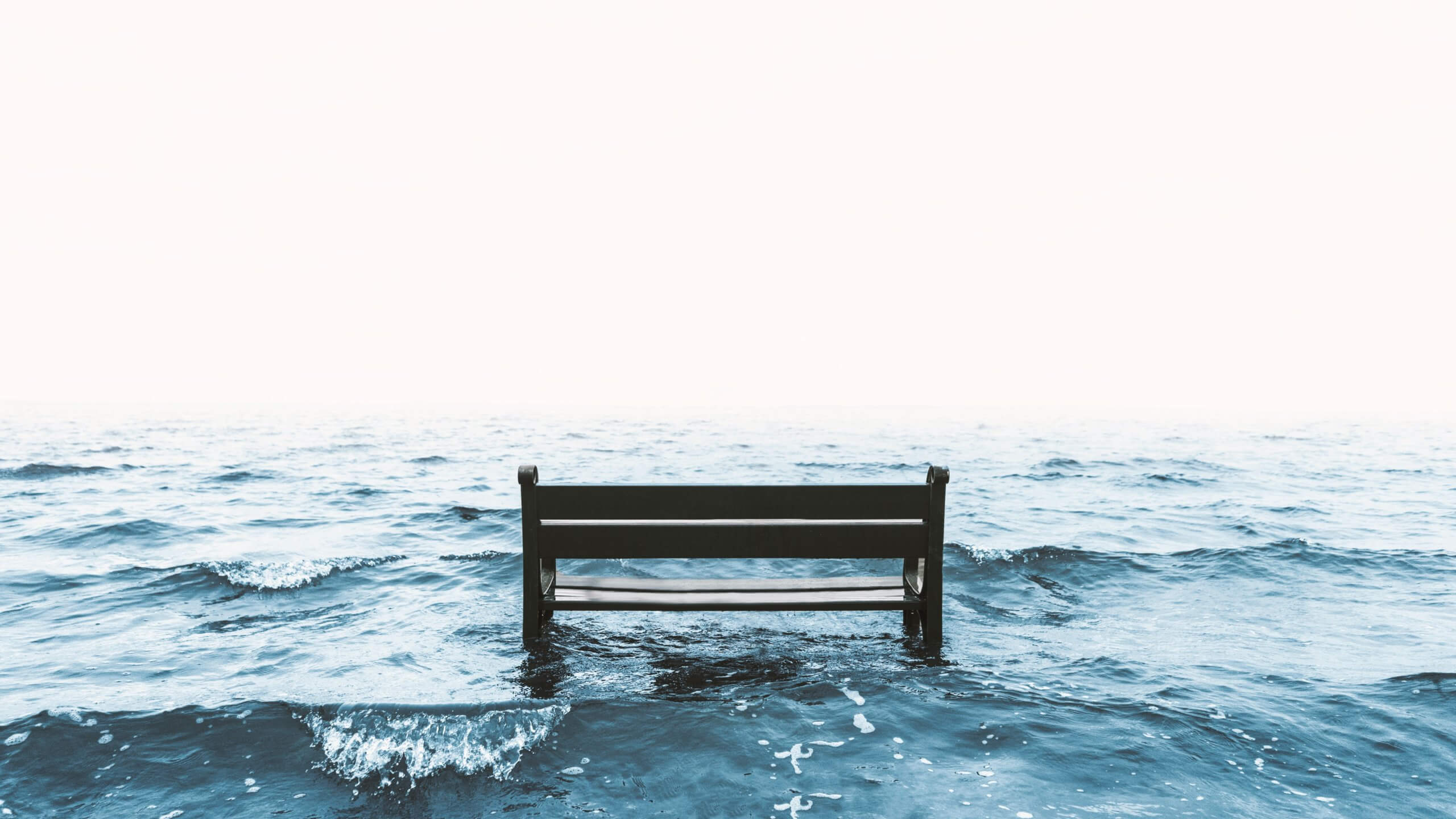 black table on body of water